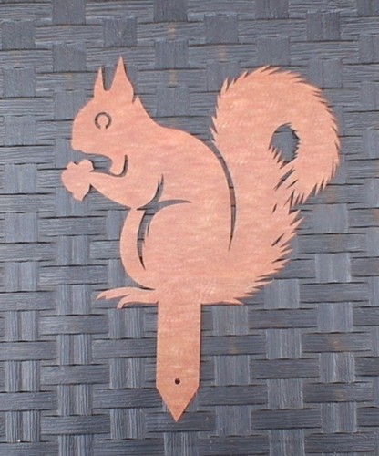 Rustic squirrel metal - rustic,