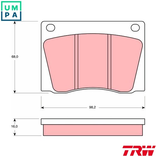 Brake pad set disc - brake,