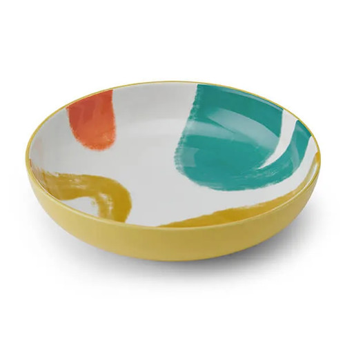 Bowl 21cm yellow - yellow, abstract