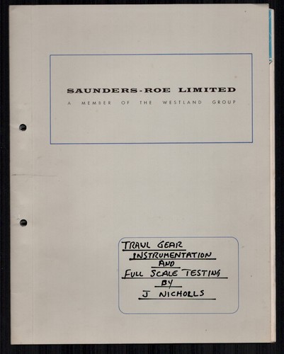 Saunders roe corp experimental - saunders,