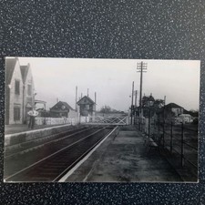 Postcard Railway Station LANGWORTH Lincolnshire Train Station Postcard