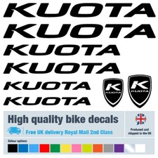 Kuota New bike decals labels