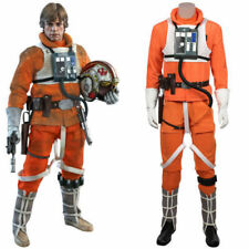 Star Wars-Luke Skywalker Pilot Cosplay Costume Halloween（NO Boots helmet）