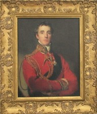 Duke Of Wellington framed picture, Oleograph -