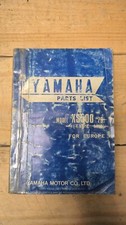 WBS1O361 Parts Catalog Parts List Yamaha XS500
