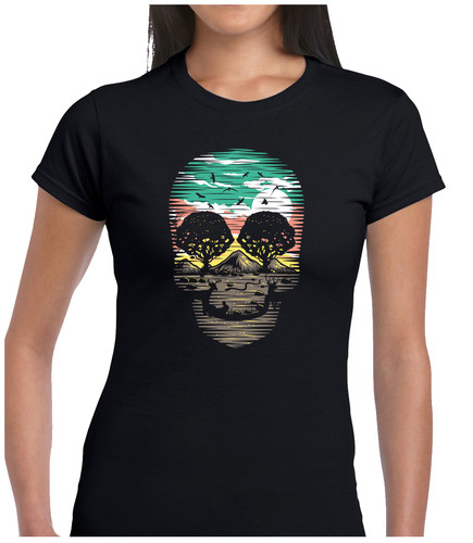 Nature skull ladies shirt - skull,