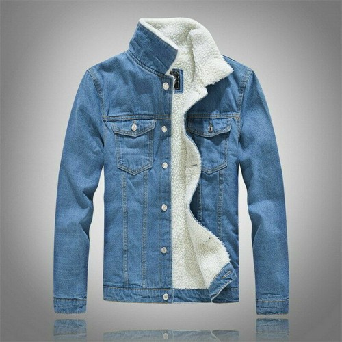 Mens denim winter thick fur - uk,