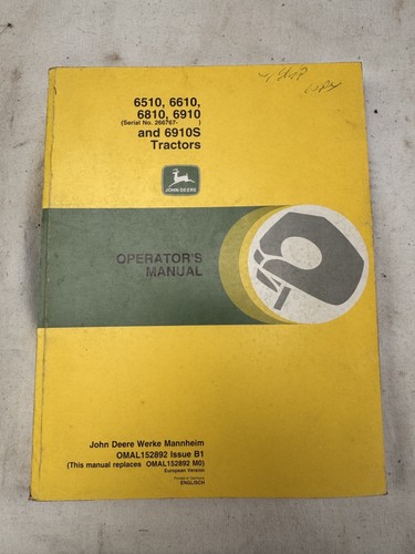 John deere 6510 - john, 6610,