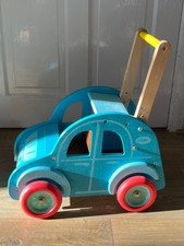 Vilac Citroen 2CV Wooden Car Baby Walker - VGC