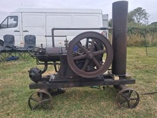 RARE AMERICAN NATIONAL TANK COOLED HIT & MISS OPEN CRANK STATIONARY ENGINE 