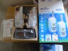 Boxed & New Twin Pack Binatone MR600 Private 2 Way Radios 3km Range (#2)