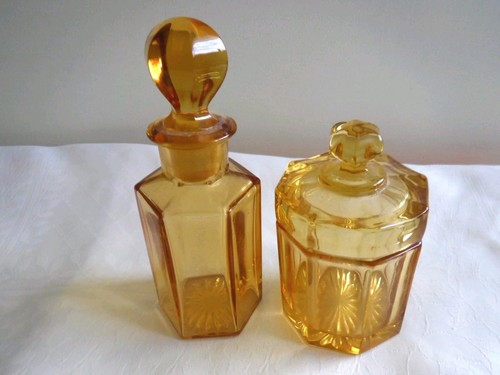 Edwardian cut glass perfume - edwardian,