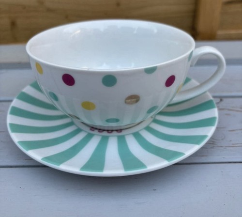 Colourful polka dot tea - colourful, cup