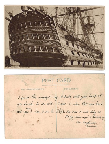 Vintage postcard m - vintage,