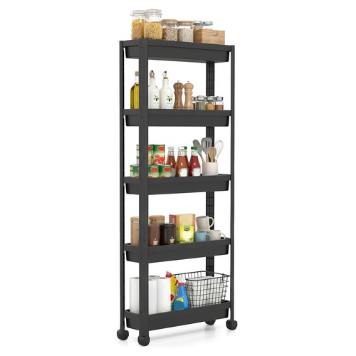Tier slim rolling storage - 5-tier,