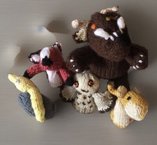 Gruffalo Story Sack Teaching Resource New Hand Knitted Finger Puppets