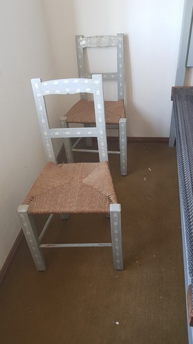 Vintage chairs painted - vintage,