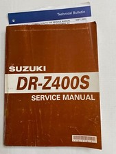 Genuine Suzuki DR-Z400S 2000-2003 Workshop Service Manual Book 99500-43033-01E