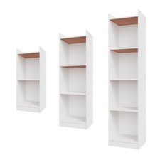 2/3/4 Cube Storage Unit Bookcase Slim Narrow Bookcase Shelving Storage Unit UK