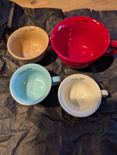 Ceramic measuring cup set 4 - ceramic,