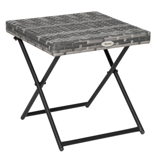 Folding square rattan coffee - square,