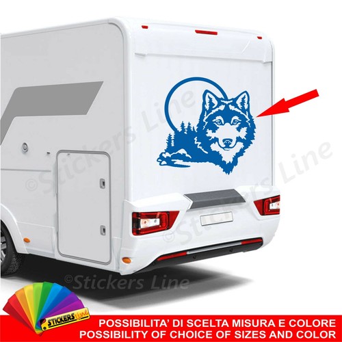 Sticker for camper wolf - camper,