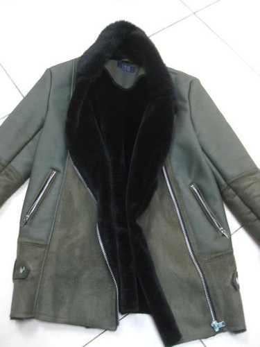 Faux sheepskin jacket - sheepskin,