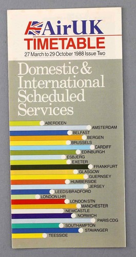 Air airline timetable - uk,