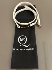 Alexander McQueen razor leather bracelet gold and white excellent condition