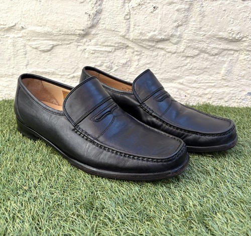 Loake black leather - , slip