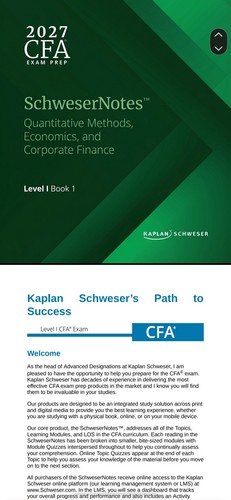 Cfa 2027 level schwesernotes - 1,