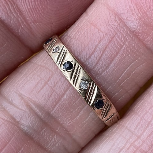 Vintage1981 9ct gold sapphire - 9ct,