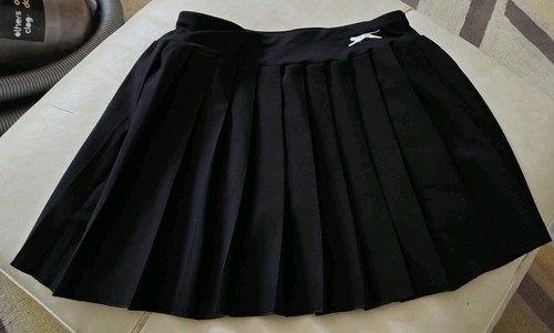 Slazenger black tennis pleated - black,