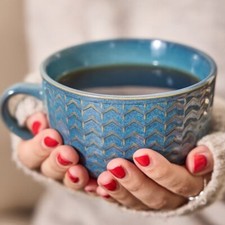 Stoneware Coffee Mugs Optional Tea Cups Matt Colour Tableware 12cm x 8cm Ceramic