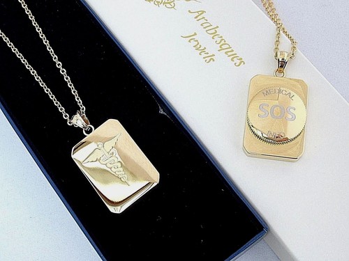 Mens sos necklace pendant - mens,