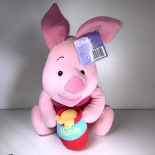 Disney Piglet Plush With Hunny Pot 2005 Winnie Pooh Soft Fisher Price Toy 50cm