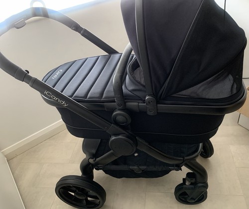 Icandy peach black pram and - pram,