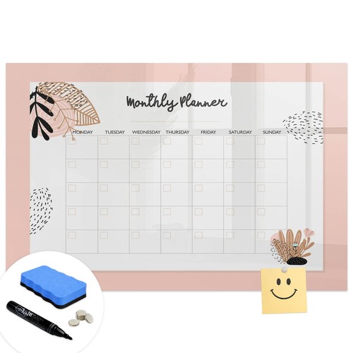 Magnetic glass memo - glass,
