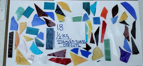 Stained glass offcuts - ,