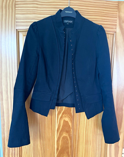 Topshop black short - black, jacket