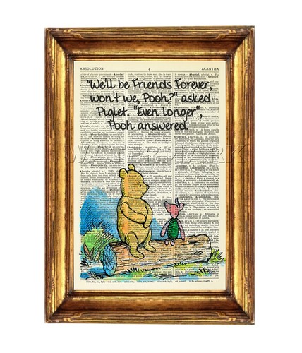Winnie the pooh quote - the, vintage