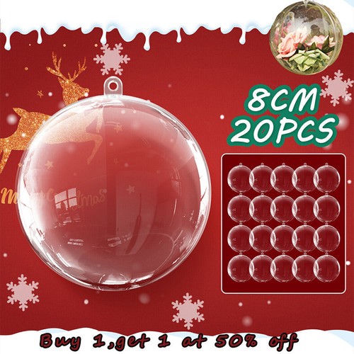 Clear plastic balls - 20×,