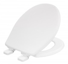 Carrara Matta Soft Close Ultra Fix Toilet Seat White For Static Caravan Bathroom