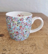 Royal Worcester Caroline Gardner Ditsy Bone China Blue Floral Mug