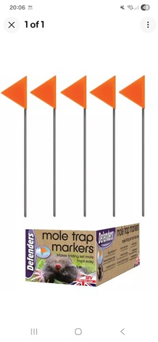 Mole trap flag markers - mole,