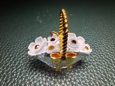 Pre Owned: Rare Swarovski Crystal Flower Basket Ornament 171160 (Retired)