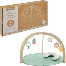 FISHER PRICE WOODEN LAY & PLAY
