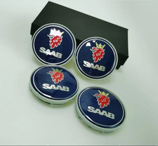4 Pcs Saab 62 - 63mm SAAB Wheel Centre Cap Alloy Hub Caps Fit 9-3 9-5 900 93 95
