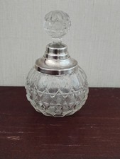 Antique Cut Glass Solid Silver