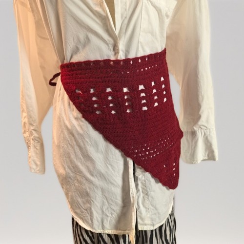 Thick knit grey boho - knit, scarf